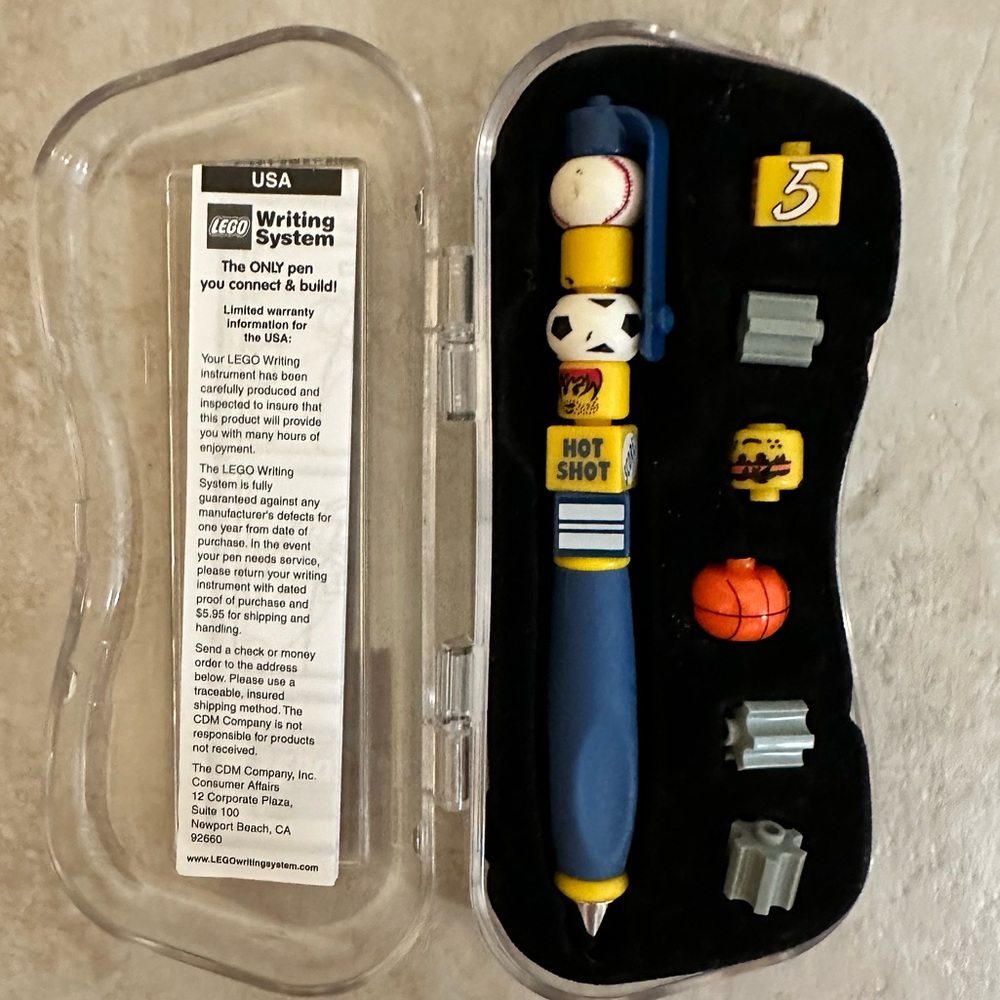 Vintage Lego 1999 writing system